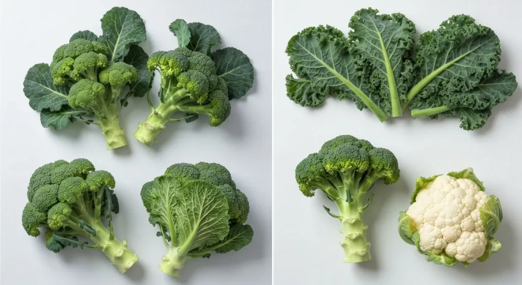 Imagini care prezintă diferențele fizice marcante între diverse rase de câini, și transformarea varzei sălbatice în diferite legume precum broccoli și conopidă.