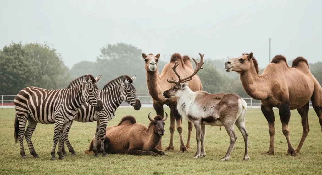 Două circuri britanice cu animale sălbatice, înainte de interdicția din 2020.