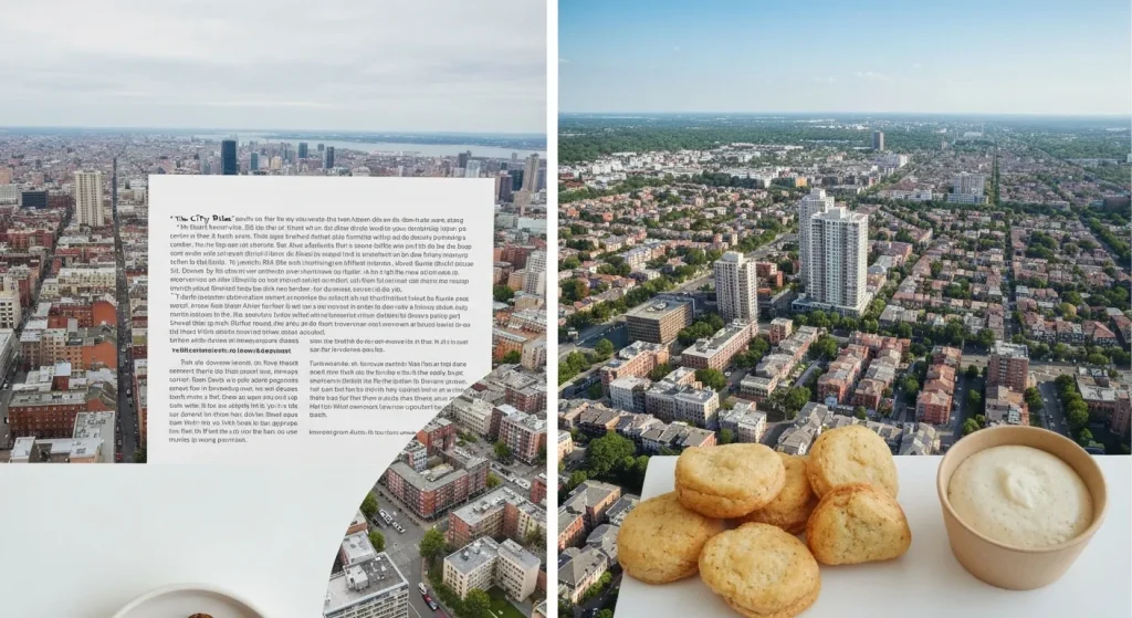 O imagine comparativă a două clădiri, una cu design restricționat de reglementări urbane, cealaltă cu design liber, arătând contrastul în formă și stil arhitectural.