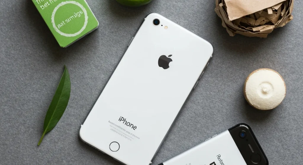 Un iPhone 6s recondiționat, arătând ca nou, este prezentat pe un fundal simplu.