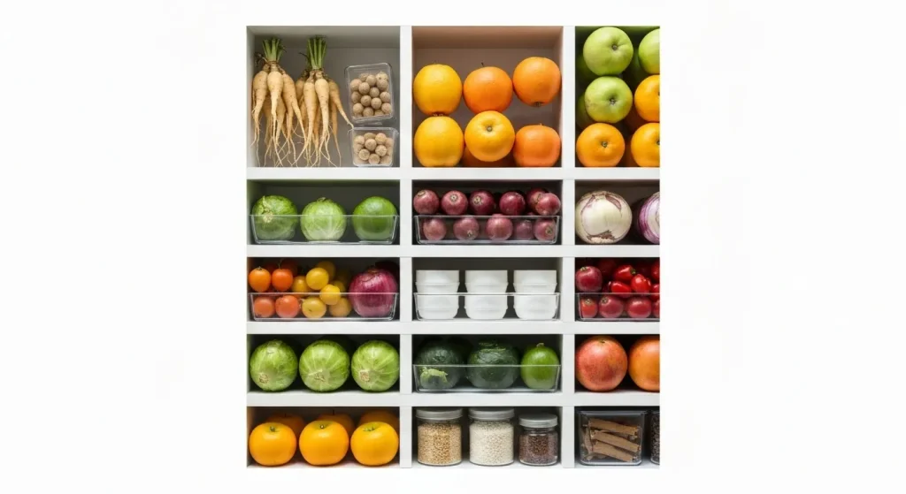 Diverse metode tradiționale de păstrare a alimentelor, prezentate într-o manieră modernă și estetică.
