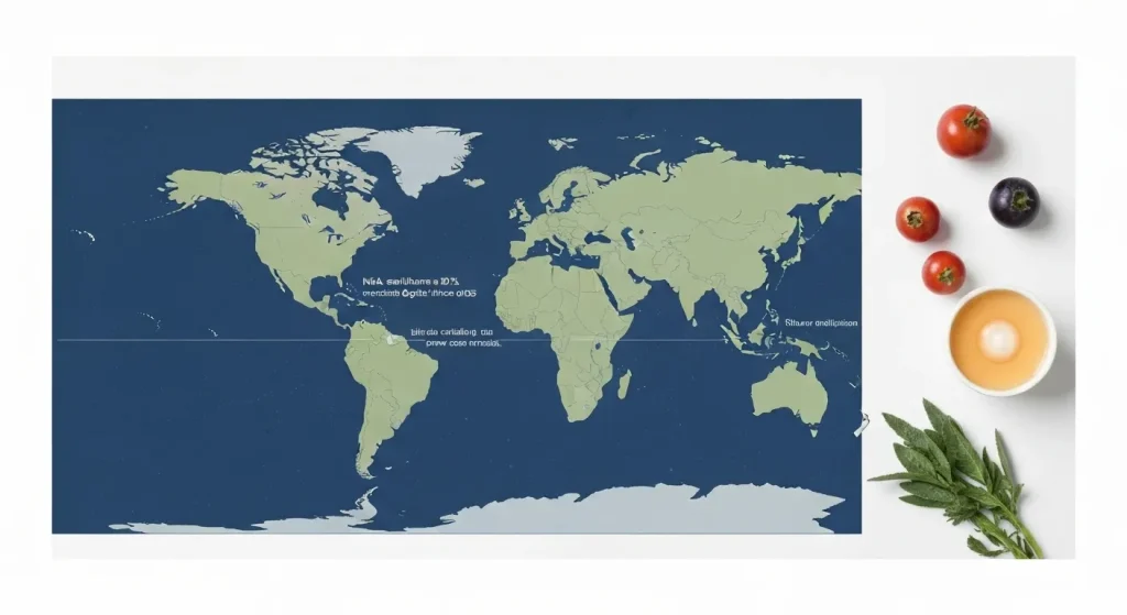 Imagine cu o hartă a Pământului care prezintă zonele cu concentrații scăzute de ozon, evidențiind diferența între gaura de ozon din Antarctica și subțierea stratului de ozon la latitudini mai joase.